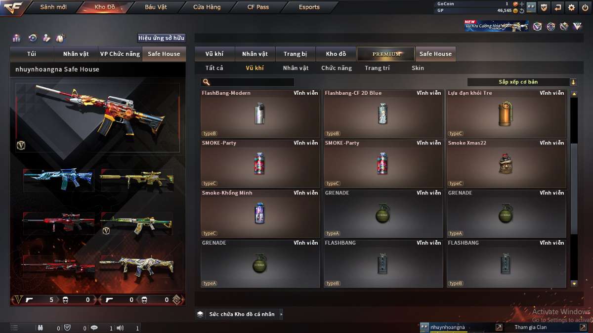 shop acc cf uy tin gia re